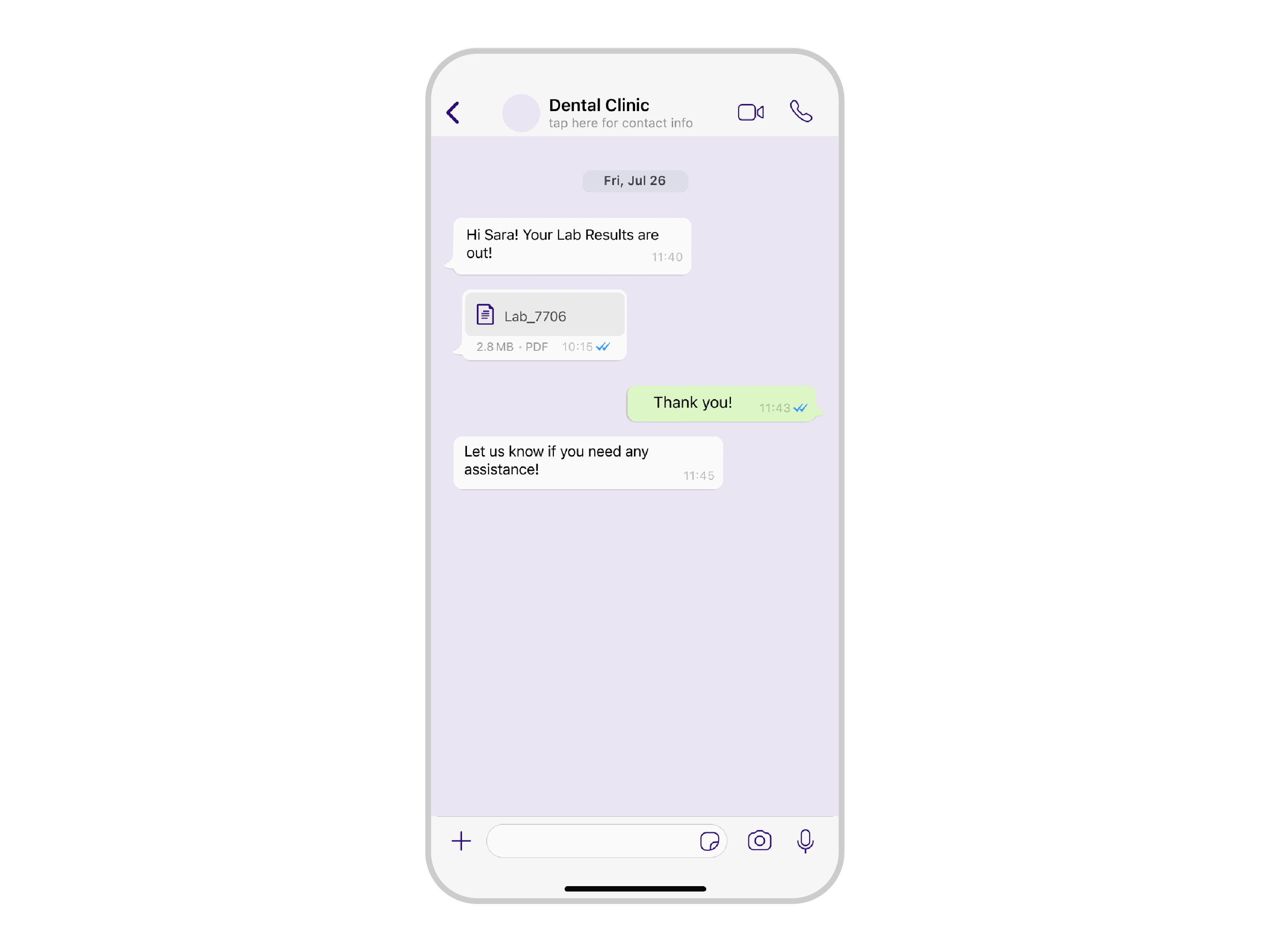 Secure Lab Results & Notifications